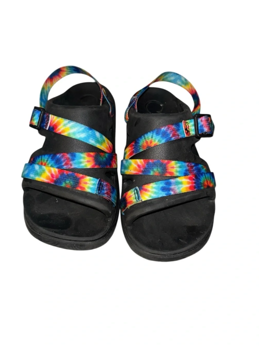 Chaco Sandals Youth Size 4 Child Chillos Sport Sandal Black Rainbow